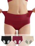 3 Pack XL Washable Leakproof Period Underwear - Reusable Incontinence Panties