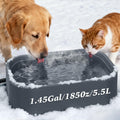 IPOW Extra Large Heated Pet Bowl with 5 Layers Design for Heating & Heat