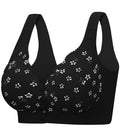 Seamless Daisy Bra for Women Front Closure Jelly Bras Soft,Post Surgery