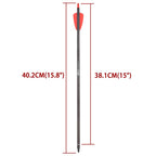 7.5"/15" Carbon Crossbow Bolts R9 Arrows 100 Grain Tips Hunting Target
