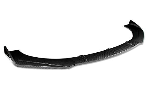 EPARTS Universal 3 Pieces Style Carbon Fiber Look ABS Front Bumper Lip Spoiler