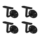 Adonai Hardware Izrahiah Medium Antique Wrought Iron Sturdy Handrail Brackets
