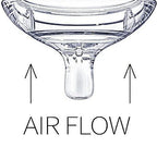 Comotomo 2 Pack Silicone Replacement Nipple, Slow Flow Clear, 0-3 Months