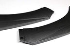 EPARTS Universal 3 Pieces Style Carbon Fiber Look ABS Front Bumper Lip Spoiler