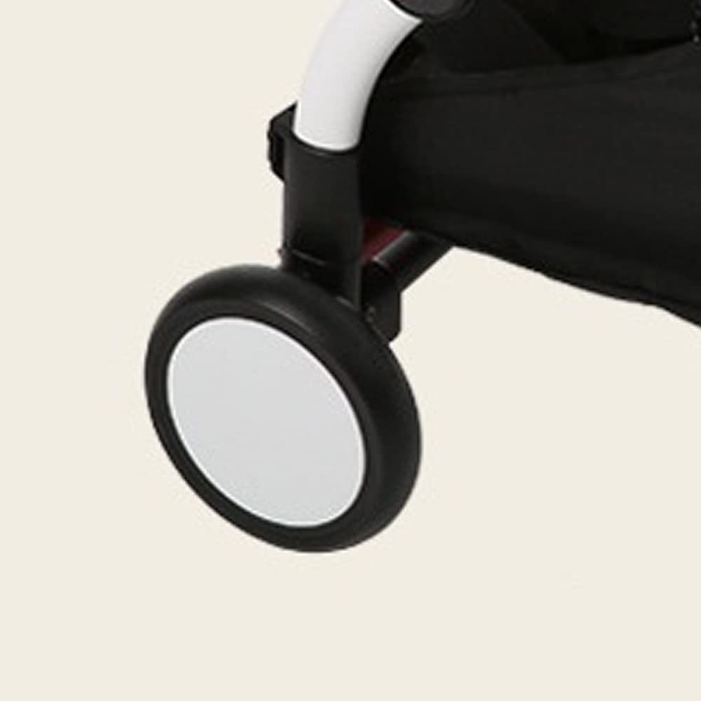Stroller Replacement Rubber Wheels Front and Rear Wheel Stroller Accessory