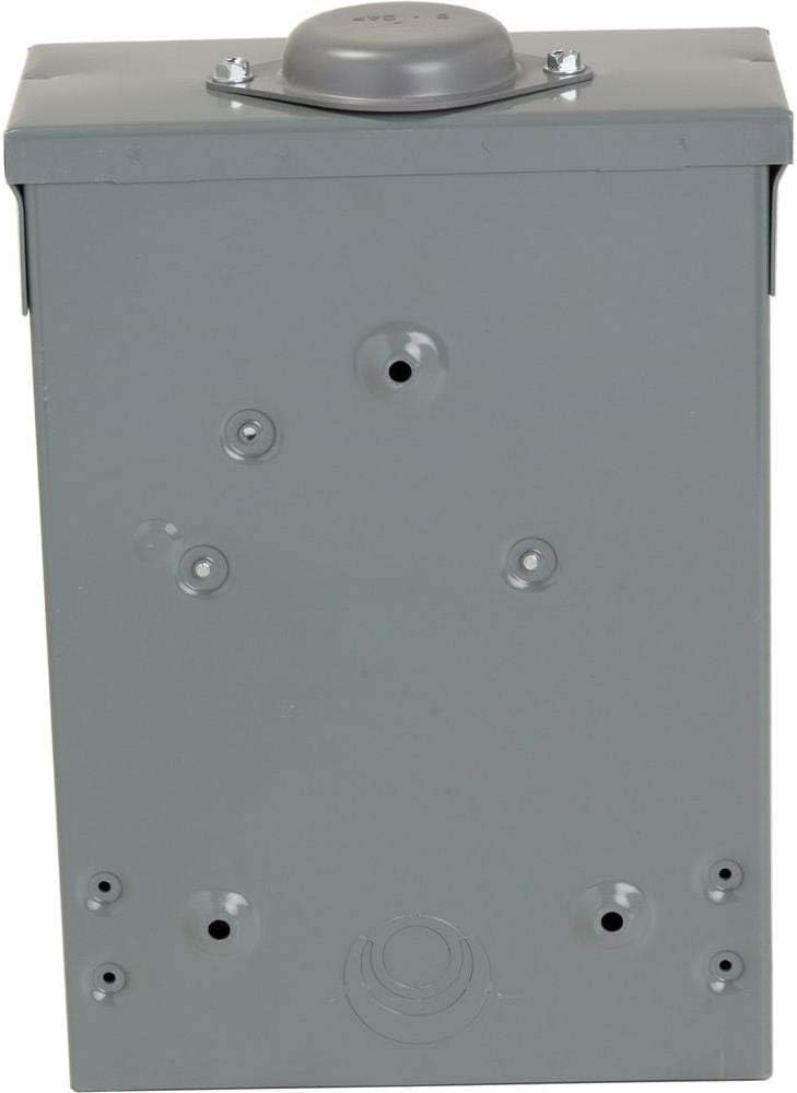 Square D 100 Amp Outdoor Load Center 6 Space 12 Circuit NEMA 3R HOM612L100RB
