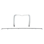 Roneeson 3Pcs Front Left Right and Center Bumper Trim Molding Chrome for Mazda
