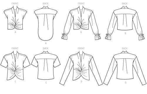 McCall Pattern Company McCall's M7957E6 Women's Twist-Front Shirt Sewing