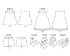 McCall's Patterns M6541 Infants' Top/Dress/Shorts and Applique and Eacutes