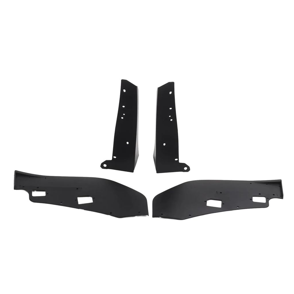 1 Pair of Car Front Bumper Side Corner Spoiler Winglet Splitter Black Prevent