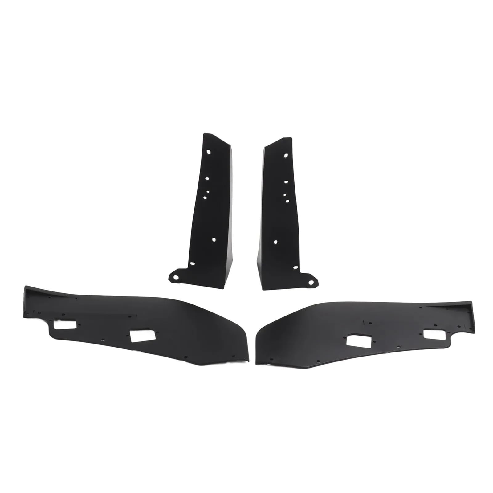 1 Pair of Car Front Bumper Side Corner Spoiler Winglet Splitter Black Prevent