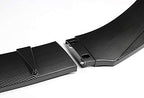 EPARTS Universal 3 Pieces Style Carbon Fiber Look ABS Front Bumper Lip Spoiler