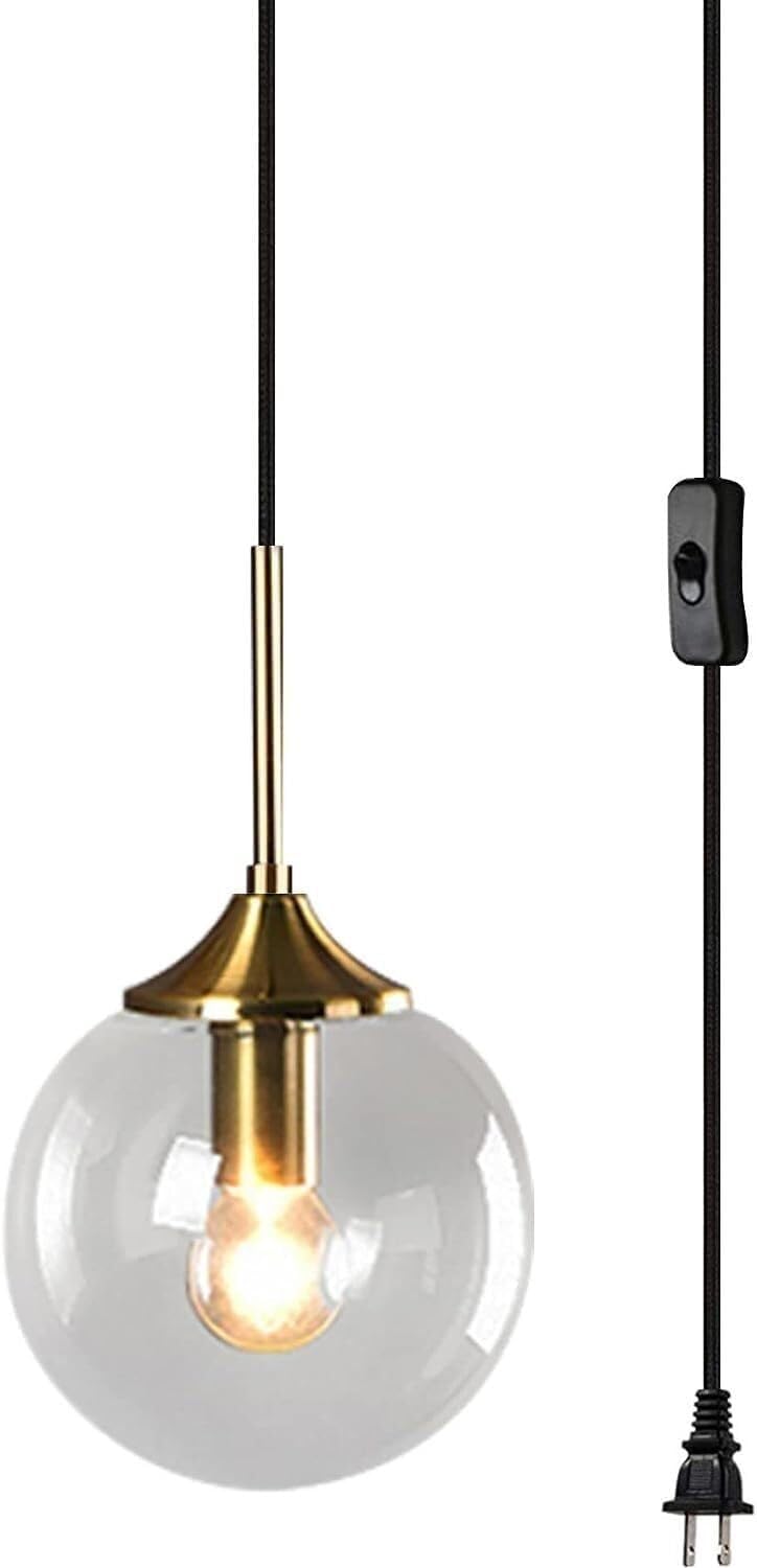 Ayylltx Lampara Colgante Modern Chandelier, Ceiling Light Modernd Globe in