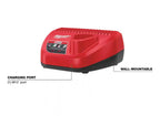 2 Pack Milwaukee M12 12V Lithium-Ion 2.0Ah Battery Charger 48-59-2420P