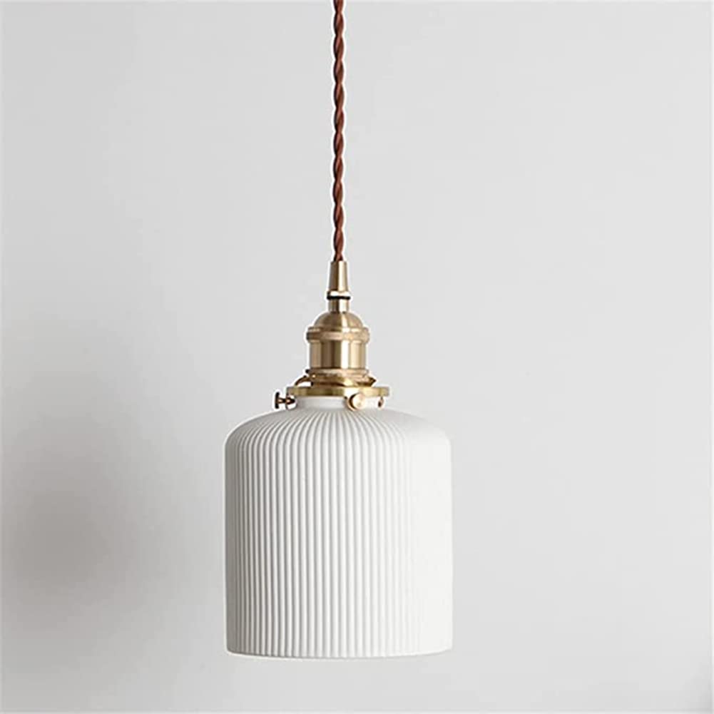 2 Pack OTTOSON SEEAIRSHOP Modern Ceramic Pendant Light Fixtures Nordic Cylinder