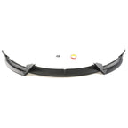 Front Lip Splitter 3PCS V Style Bumper Spoiler Matte Black for Tesla Model 3