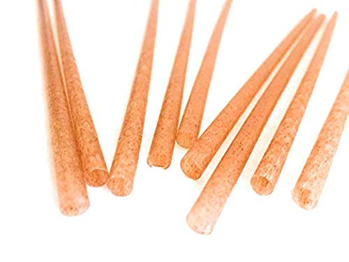 250 Pack Agave Fiber Straws Unwrapped Bio Preferred, Eco-Friendly Alternative to