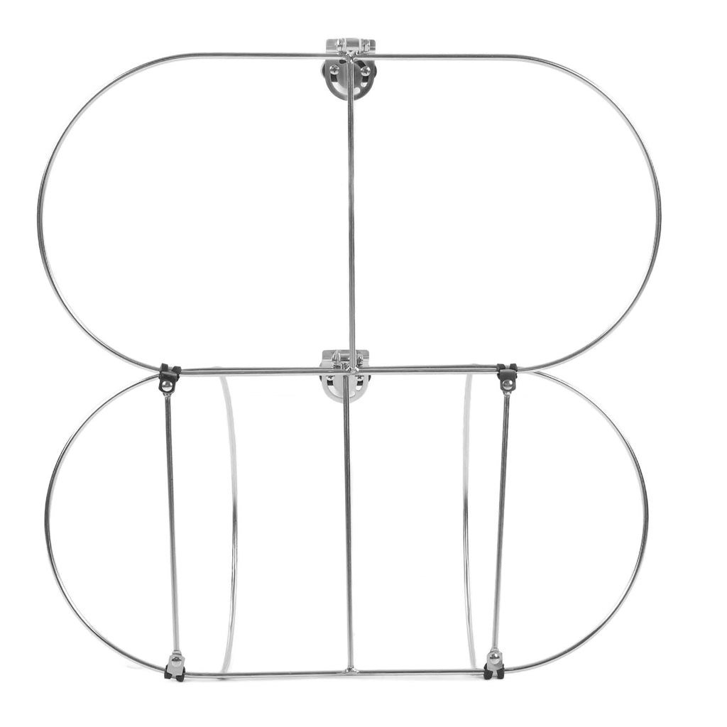 Thonlai Foldable Boat Fenders Holder Rack, 304 Stainless Steel Double Rack with