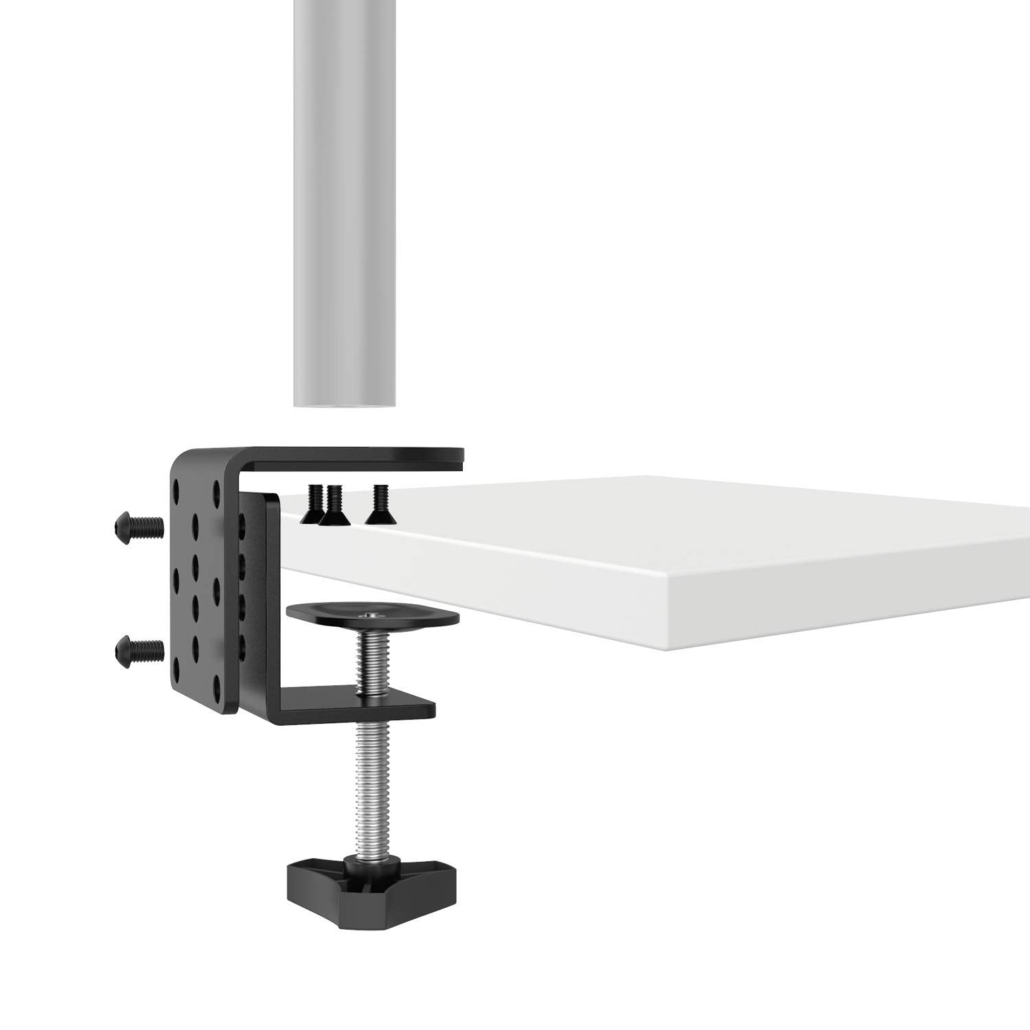 WALI C Clamp Base Stand Mounting Accessory, Desk c-clamp for WALI Monitor Mount