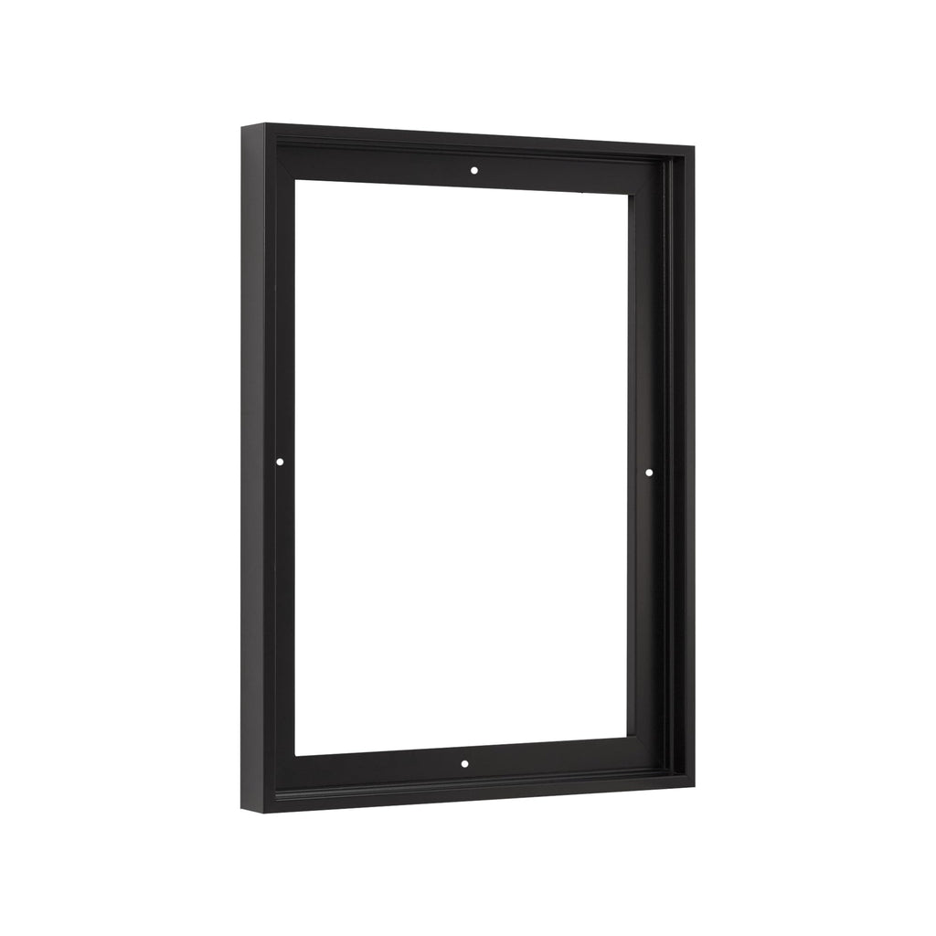 Pixy 30x40 Canvas Floater Frame Black 1.375" Deep Acrylic Finish Portrait