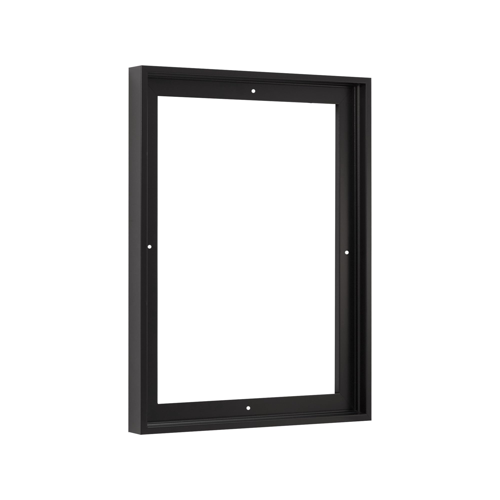 Pixy 30x40 Canvas Floater Frame Black 1.375" Deep Acrylic Finish Portrait