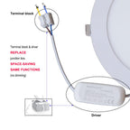 4 Pack HMINLED 8 Inch 18Watt Ultra Thin Round LED Recessed Panel Spot Lighting,