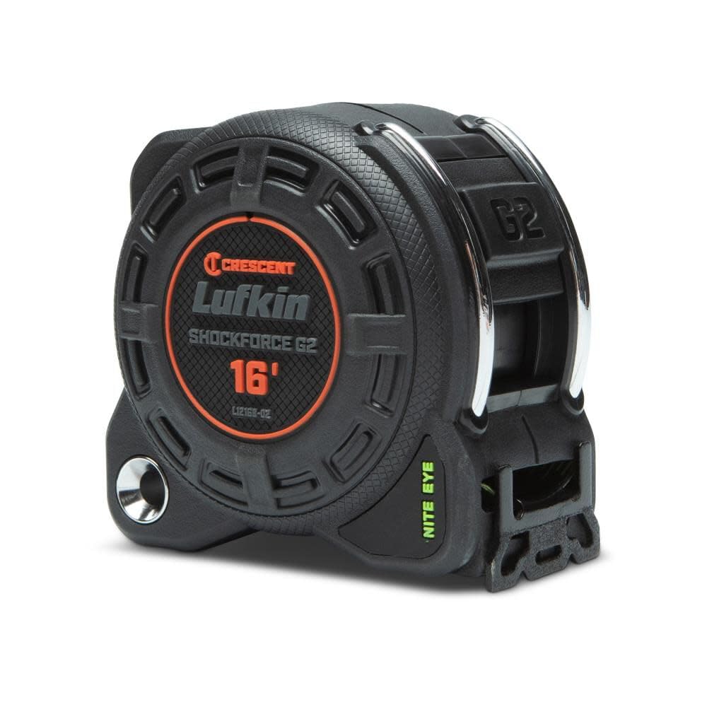 Lufkin Crescent Shockforce G2 Nite Eye 25-ft Tape Measure- L1225B-02