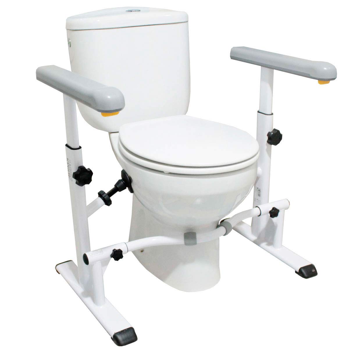 KMINA - Toilet Safety Rails for Seniors (330 lbs), Toilet Safety Frame with