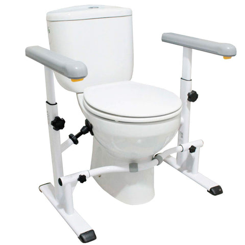 KMINA - Toilet Safety Rails for Seniors (330 lbs), Toilet Safety Frame with