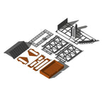 Outland Models Miniatures Station Overhead Signal Box/Tower 1:87 HO Scale