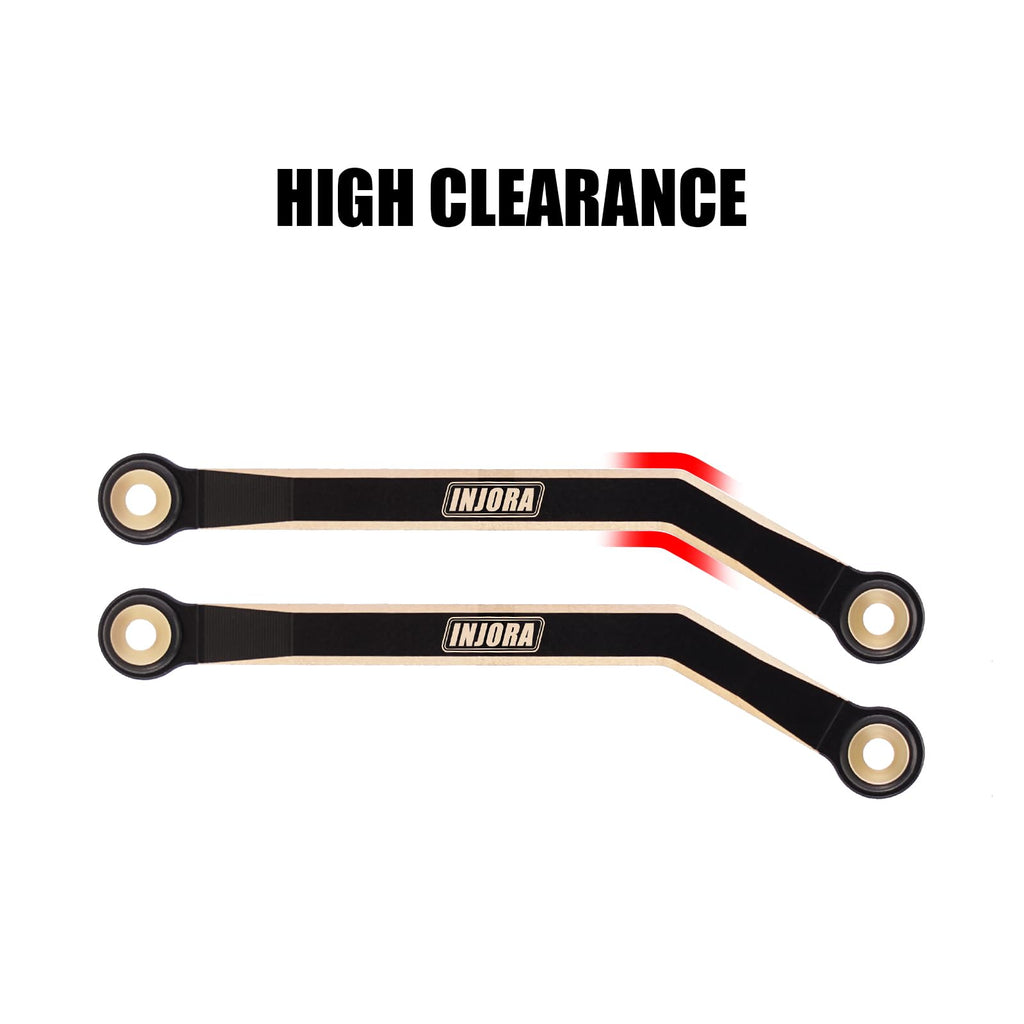 INJORA Black Brass High Clearance Chassis Links 39g Heavy Brass Links for FMS