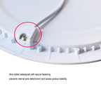 4 Pack HMINLED 8 Inch 18Watt Ultra Thin Round LED Recessed Panel Spot Lighting,