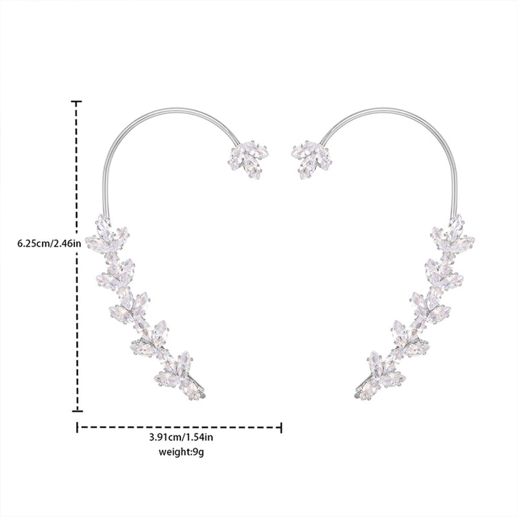 Fanquility 2Pcs Butterfly Earrings Ear Cuffs Non Pierceing Ear Cuff Fake
