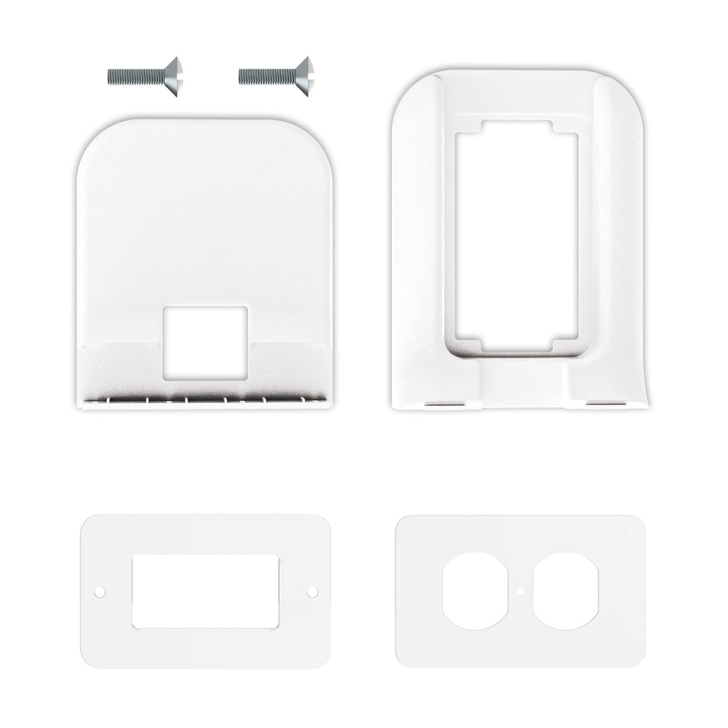 WALI Outlet Shelf Wall Holder, Bathroom Shelf up to 10lbs Standard Vertical