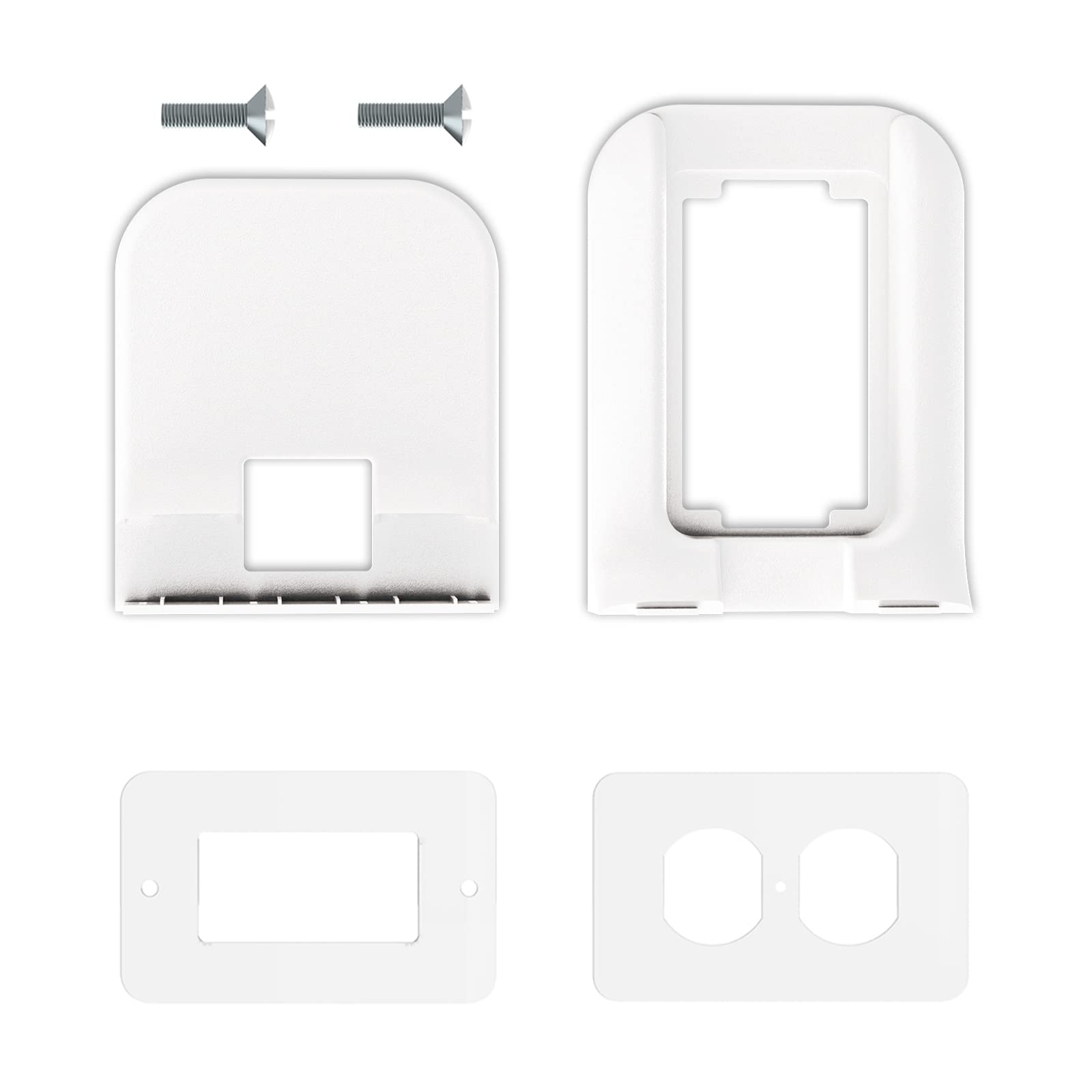 WALI Outlet Shelf Wall Holder, Bathroom Shelf up to 10lbs Standard Vertical