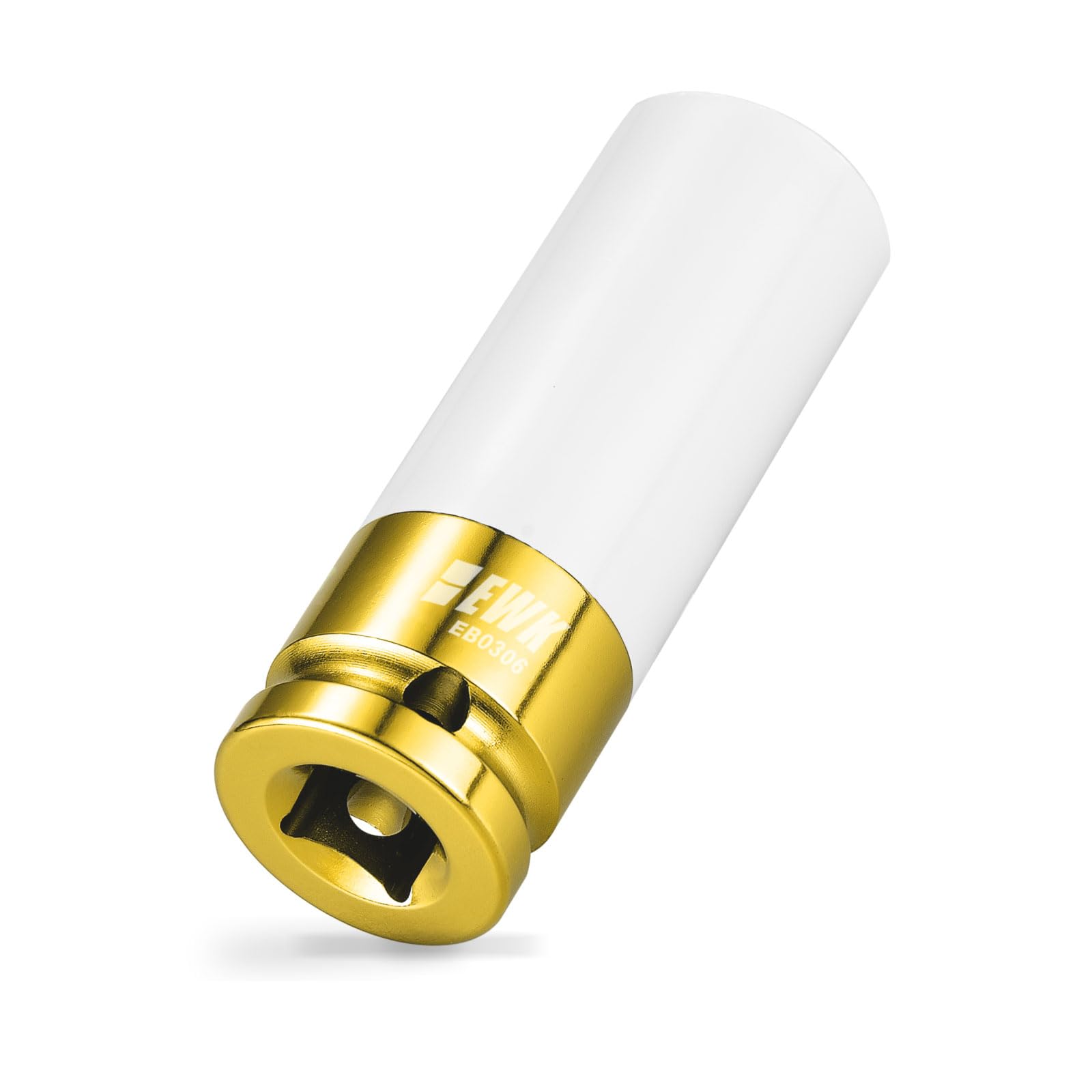EWK 1/2 Inch Drive 19mm Lug Nut Socket, Thin Wall Impact Wheel Socket With Non