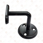 Adonai Hardware Izrahiah Medium Antique Wrought Iron Sturdy Handrail Brackets