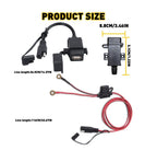 Motorcycle to for USB Cable 3.1A Waterproof Phone for USB Charger Socket Kit