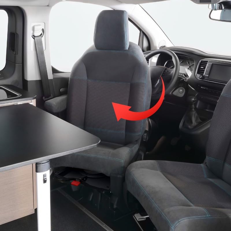 BKICKI RV Seat Swivel Base 360° Rotation Heavy Duty Rust Proof Mount Plate for