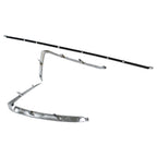 Roneeson 3Pcs Front Left Right and Center Bumper Trim Molding Chrome for Mazda