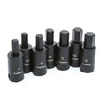 Husky 1/2 in. Drive Hex Bit Impact Socket Set MM (7-Piece) H2DMMHBI7PC