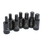 Husky 1/2 in. Drive Hex Bit Impact Socket Set MM (7-Piece) H2DMMHBI7PC