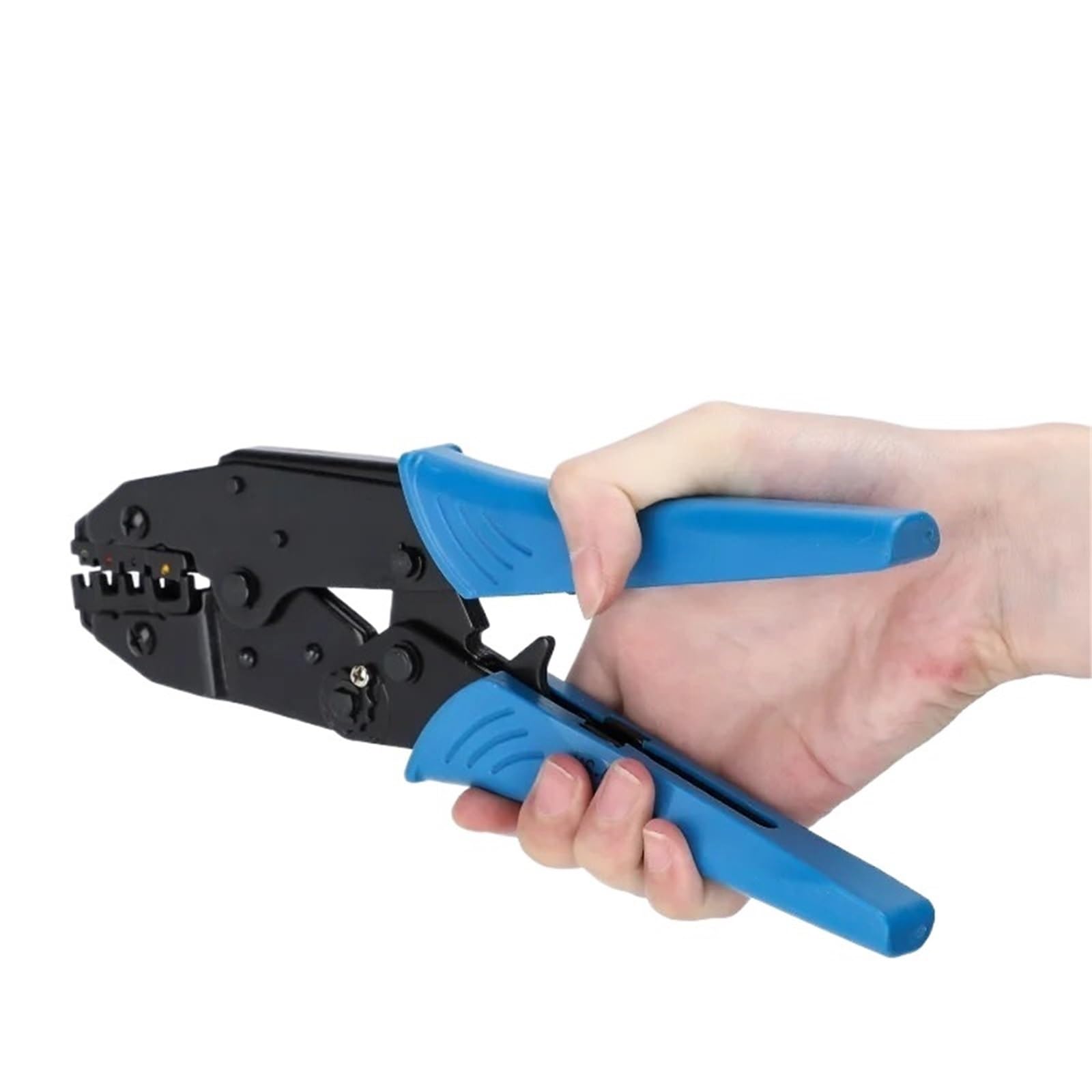 Terminal crimping pliers HS-40J 0.5-6 manual ratchet for electrical wiring tools, household multifunctional quick crimping tools(HS-40J)