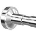 Bonpally Shower Curtain Rod, Adjustable 32-75 Inches Spring Tension Rod, Non-Slip No Drilling Stainless Steel Shower Rods for Bathroom Window Room Divider, Never Rust, Chrome