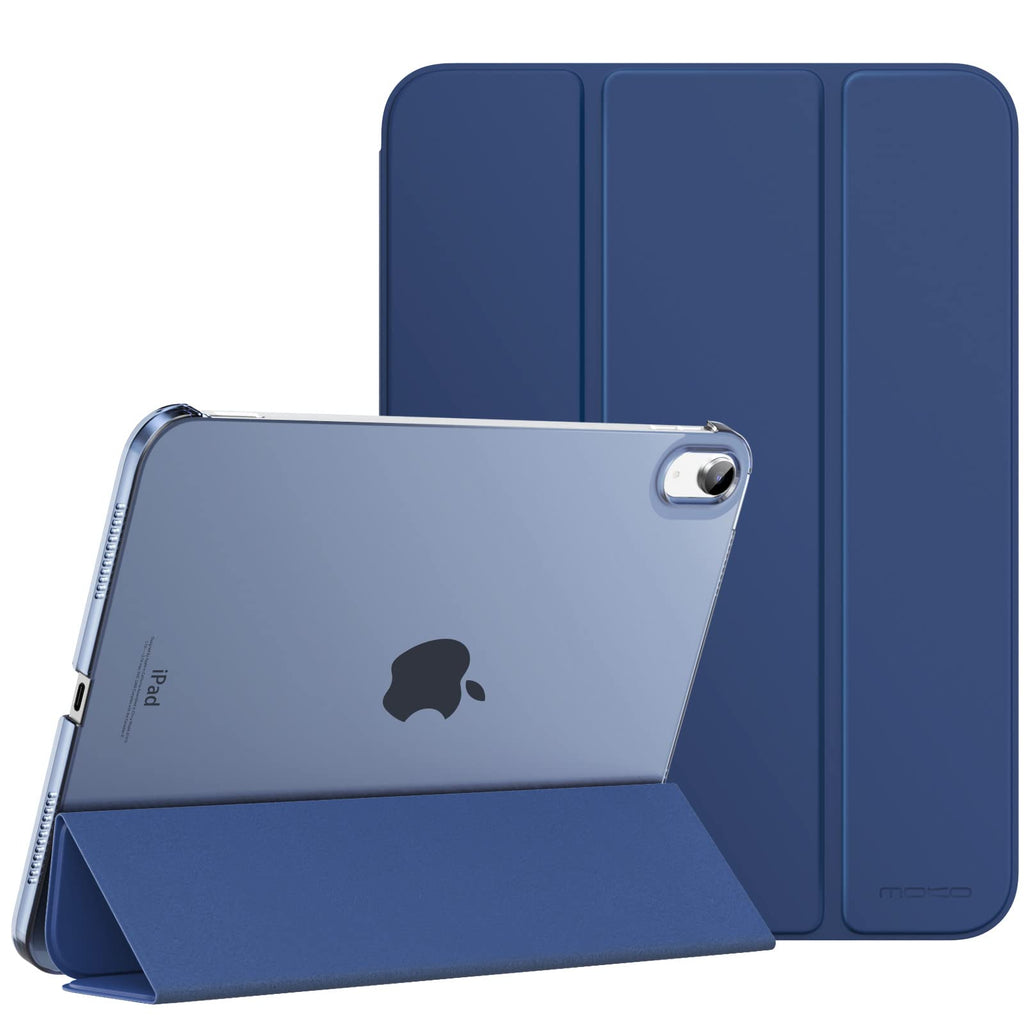 MoKo iPad 11th Gen 2025 & 10th Gen 10.9 Case Smart Cover Navy Blue