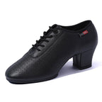 Women's Jazz Shoes, Lace-Up Dancing Sneakers for Ladies Modern Ballroom Dance Shoes Platform Walking Dance Shoes,3.5cm full sole,8.5