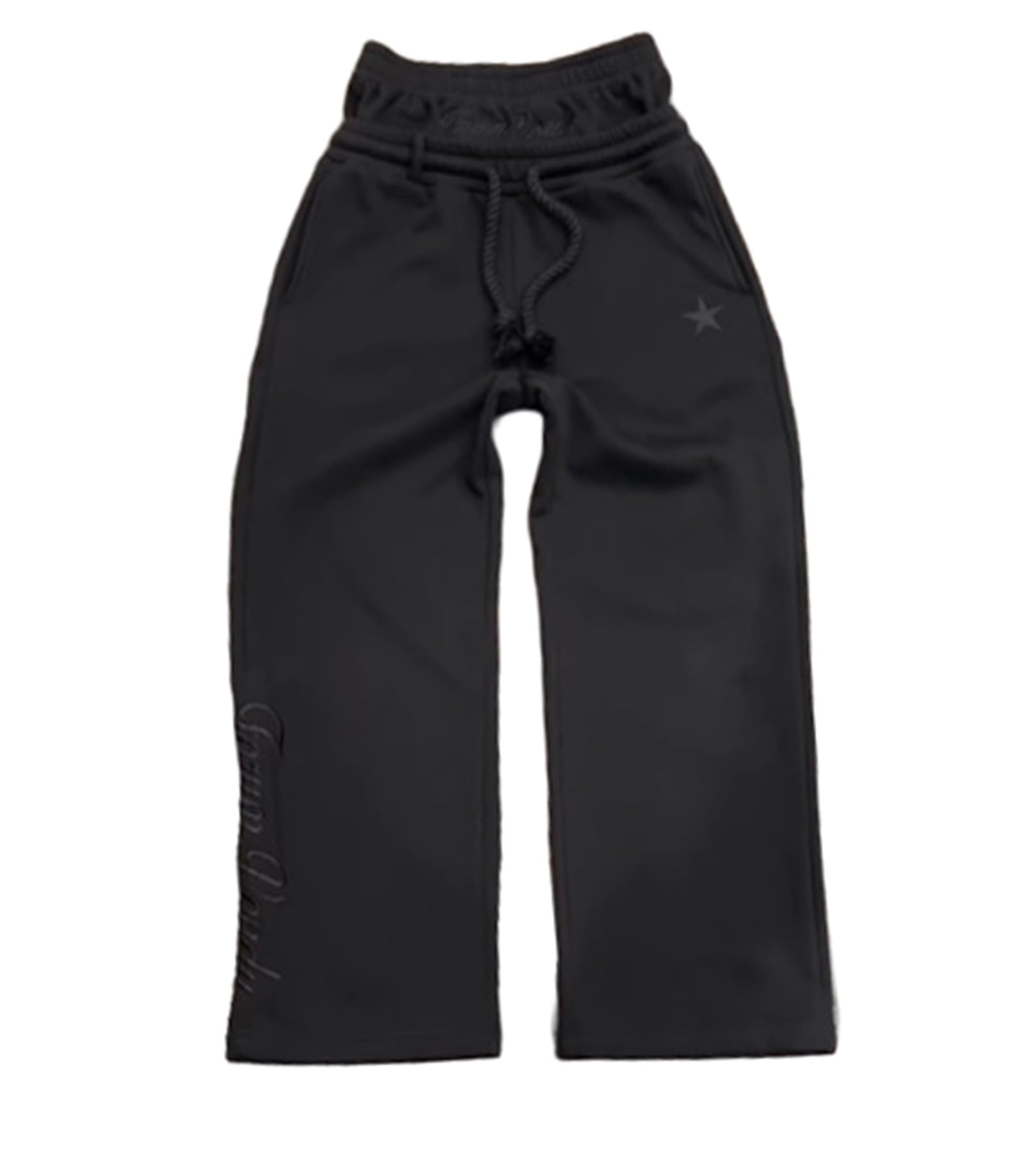 Mens Y2K Wide Leg Sweatpants Baggy Hip Hop Drawstring Vintage Trousers