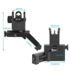 Kitmose 45 Degress Offset Iron Sights Low Profile Fiber Optics AR Sights