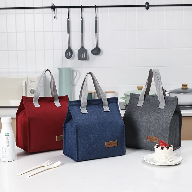 Insulated Lunch Bag Large Leakproof Reusable Cooler Box for Office Travel Unisex