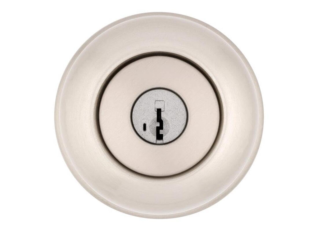 Kwikset SmartKey Security Satin Nickel Entry Knob KW1 2-3/4 in.